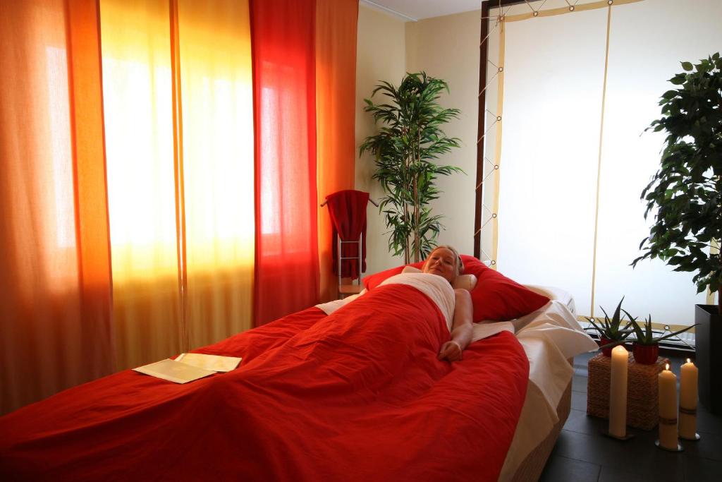 Postel nebo postele na pokoji v ubytování Der schöne Asten - Resort Winterberg