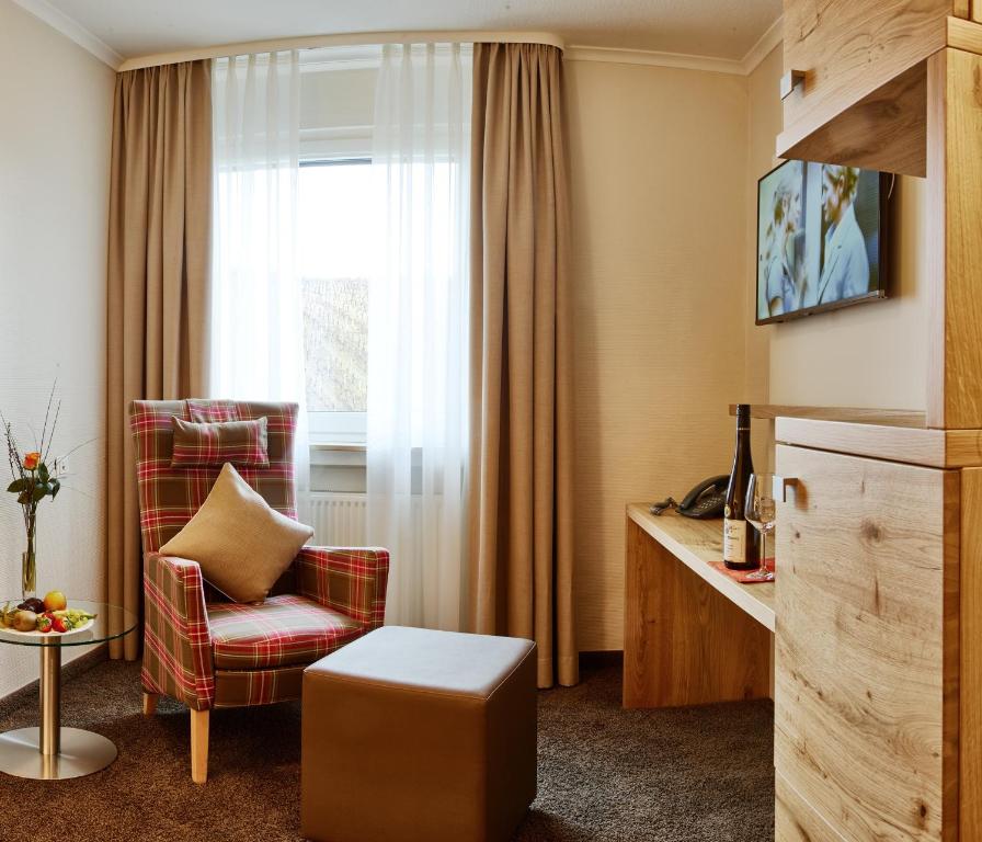 TV a/nebo společenská místnost v ubytování Hotel Weis