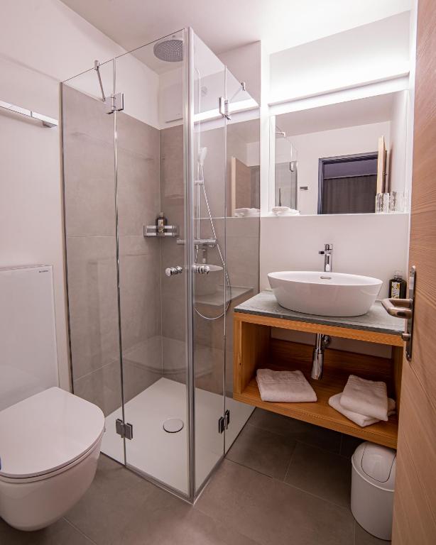 Koupelna v ubytování Hotel Ucliva