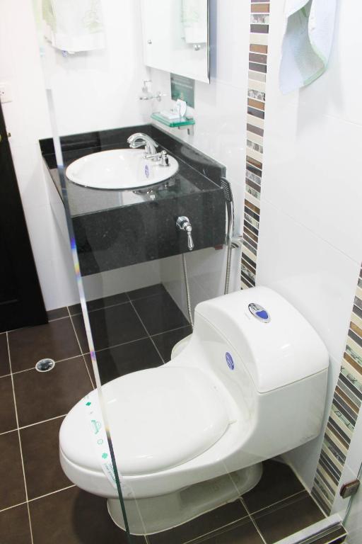 Koupelna v ubytování Hotel Palmera Real
