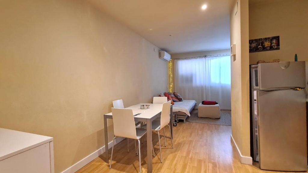 Kuchyň nebo kuchyňský kout v ubytování Apartamento Unio