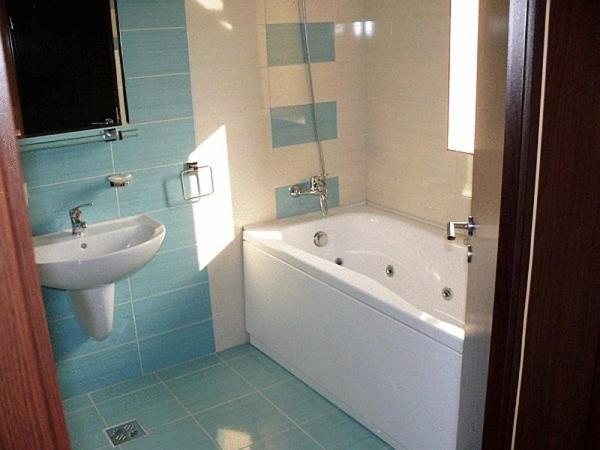 Koupelna v ubytování Hotel Davos