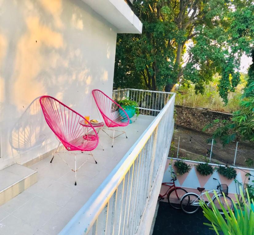 Balkón nebo terasa v ubytování Hotel Downtown Merida
