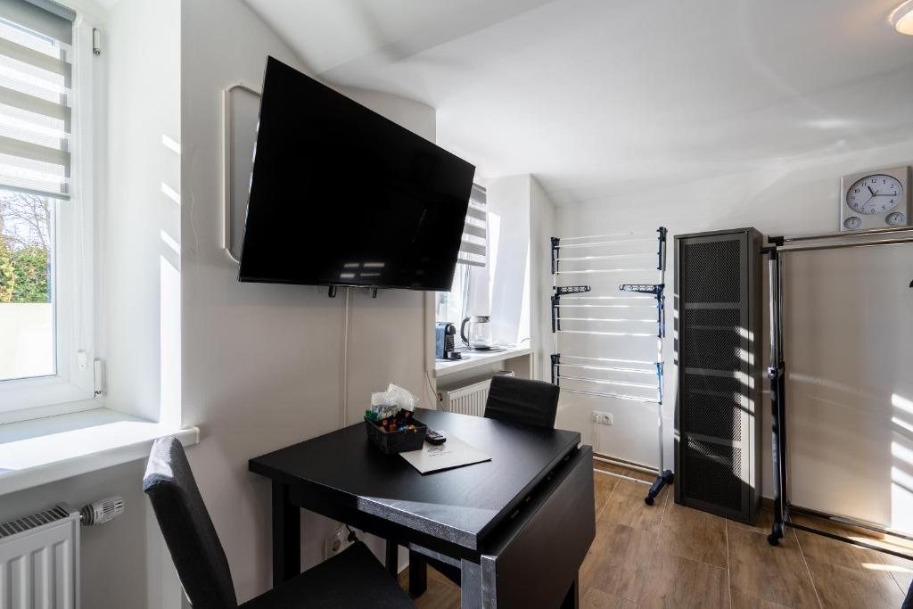 Kuchyň nebo kuchyňský kout v ubytování revLIVING Apartments Eggenburg