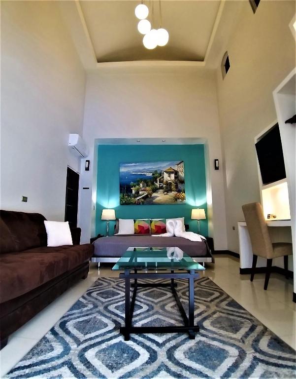 Posezení v ubytování Alameda Cariari Boutique Hotel