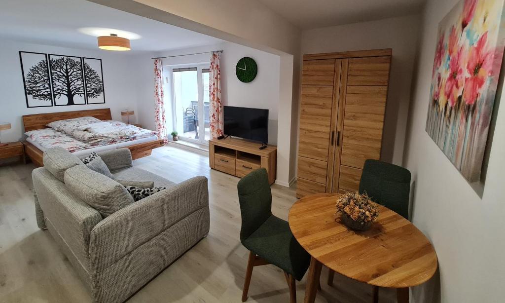 A bed or beds in a room at Apartmán FILIP
