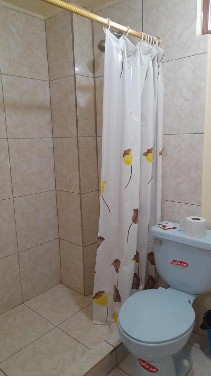 Koupelna v ubytování Hospedaje el Motilon
