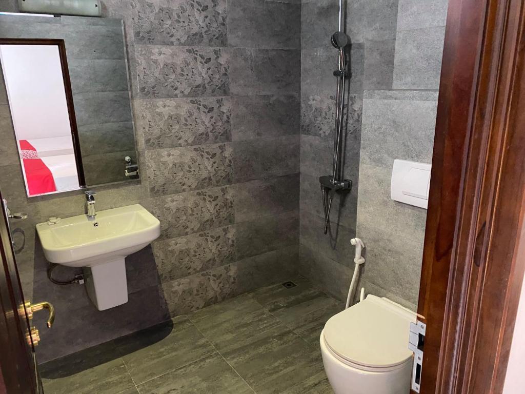 Koupelna v ubytování Hotel Bamiyan