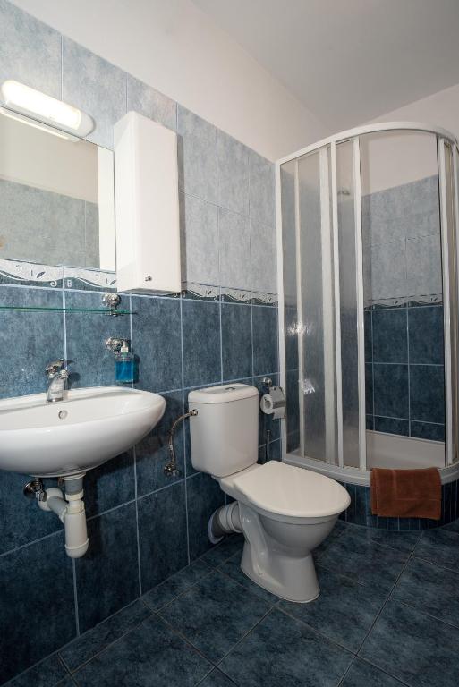 Koupelna v ubytování PENZION MAXIM