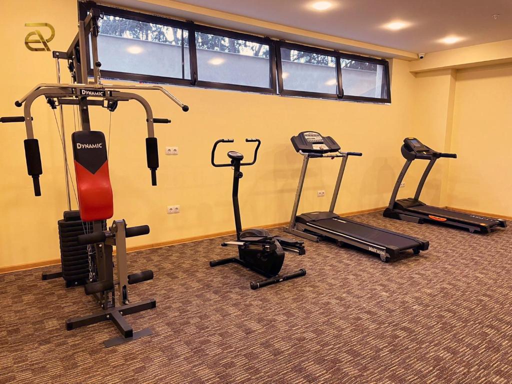 Fitness centrum a/nebo fitness zařízení v ubytování Hotel Residence Plaza