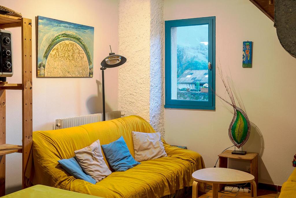 Posezení v ubytování Maison Despourrins
