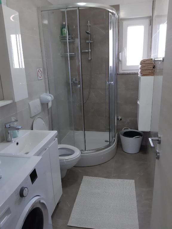 Koupelna v ubytování Gita Apartmani