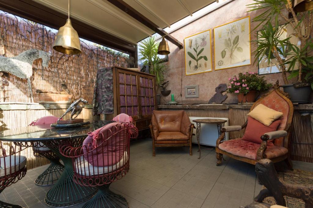 Posedenie v ubytovaní The Trastevere Penthouse Experience