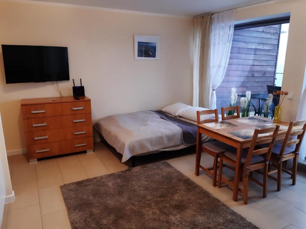 Televisyen dan/atau pusat hiburan di Apartament Wisła Bukowa