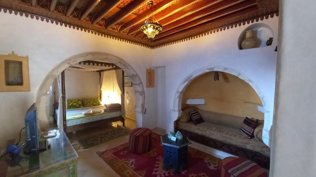 Postel nebo postele na pokoji v ubytování Maison Leila chambres d hotes
