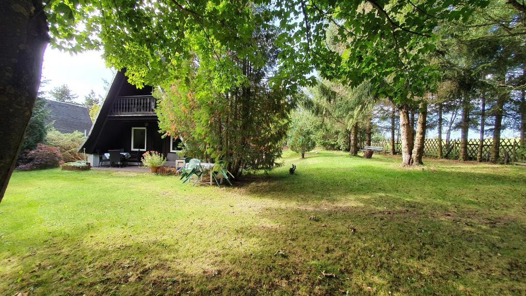 Zahrada ubytování Finnhaus Neubauer
