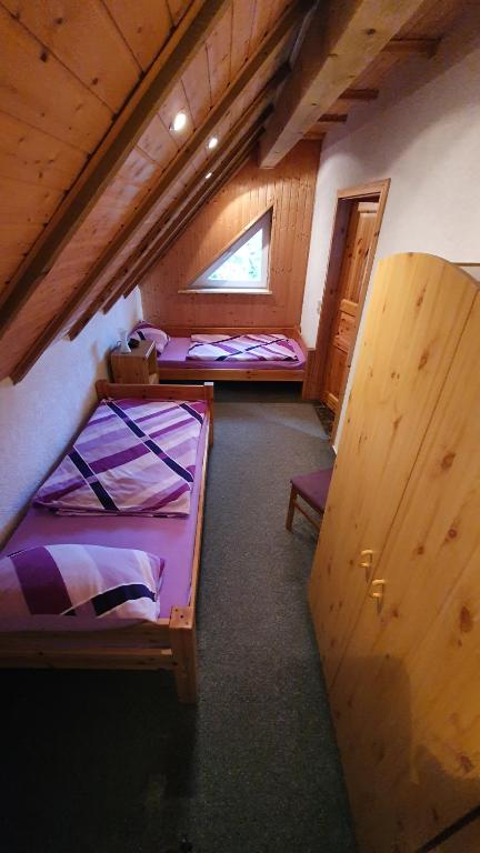 Postel nebo postele na pokoji v ubytování Schau ins Land