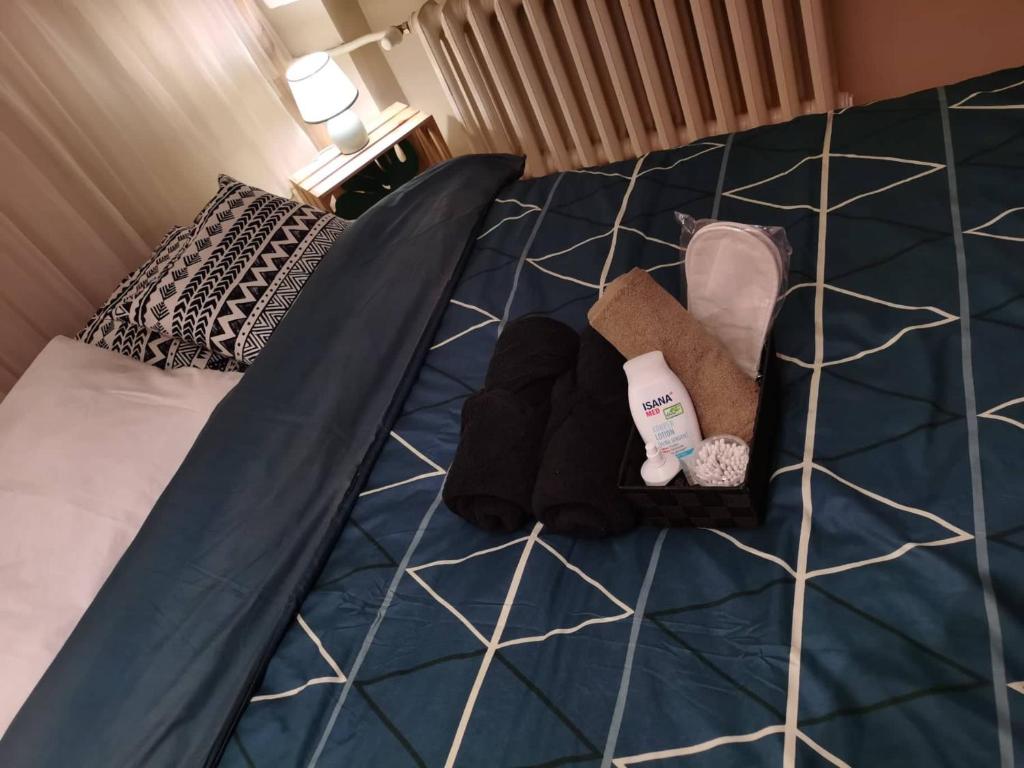 Posteľ alebo postele v izbe v ubytovaní Warsaw Asian vibe apartment