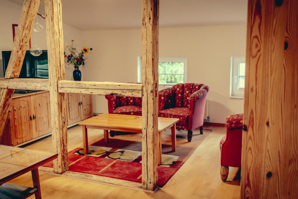 Posezení v ubytování Inselgaestehaus-Erna