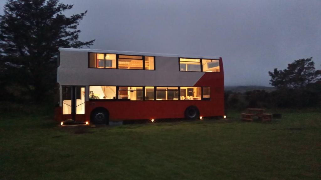 Tour a Double-Decker Bus Turned Into a Mobile Hostel