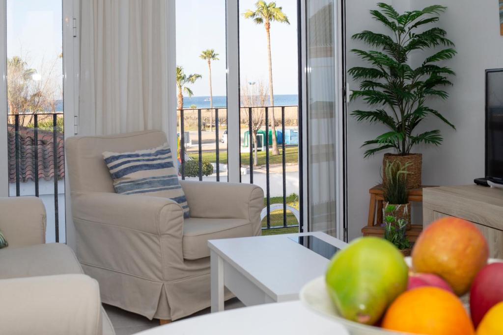 Posezení v ubytování Apartamento con Vistas al mar
