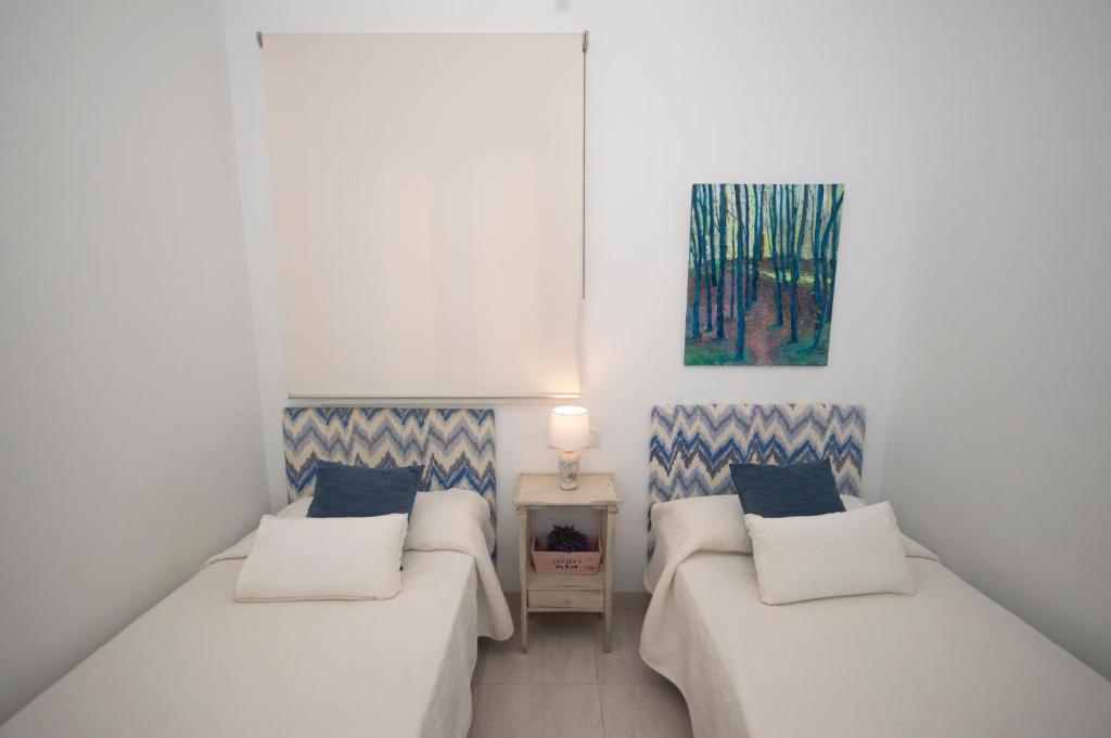Postel nebo postele na pokoji v ubytování Apartamento con Vistas al mar