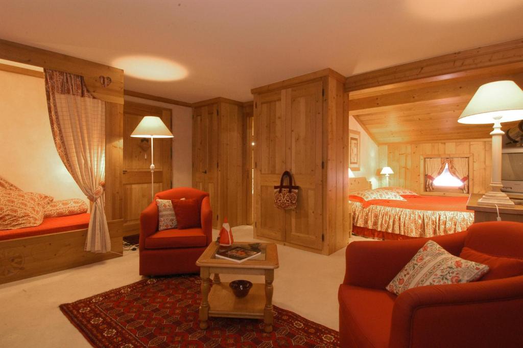 Posezení v ubytování Chalet d'Adrien