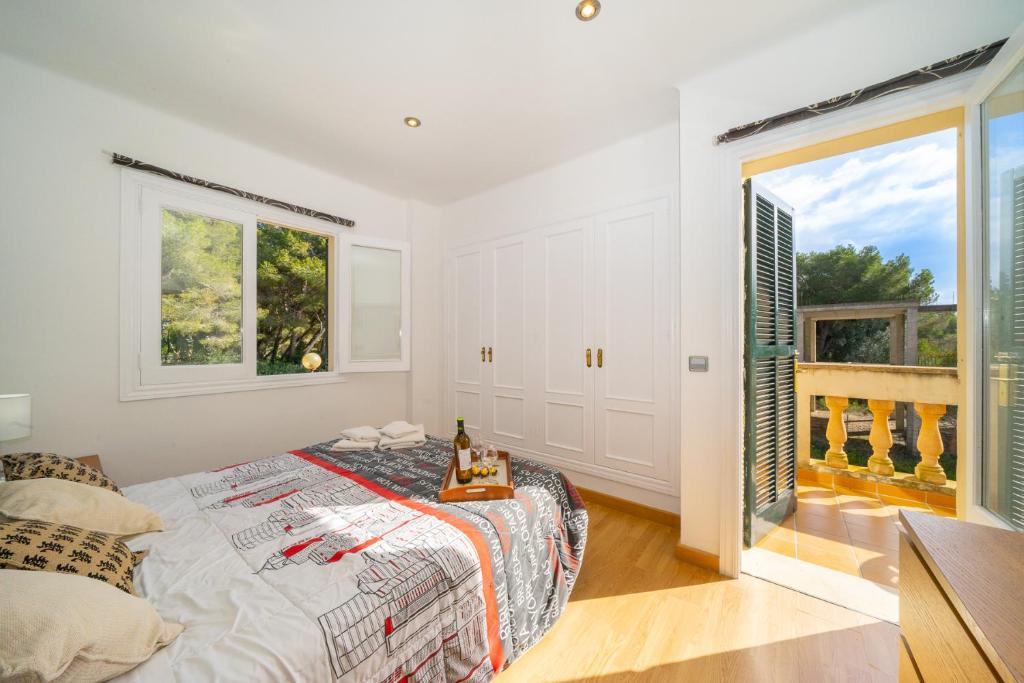 Postel nebo postele na pokoji v ubytování Mieles apartment