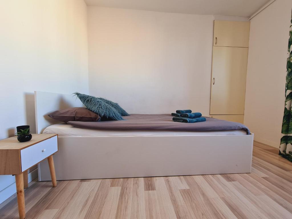 Posteľ alebo postele v izbe v ubytovaní Studio Gdansk Szopy 2