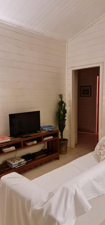 TV a/nebo společenská místnost v ubytování Vila Eco SPA