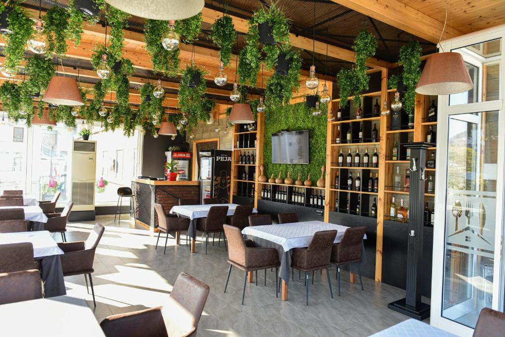 Restaurace v ubytování Hotel Tomorri