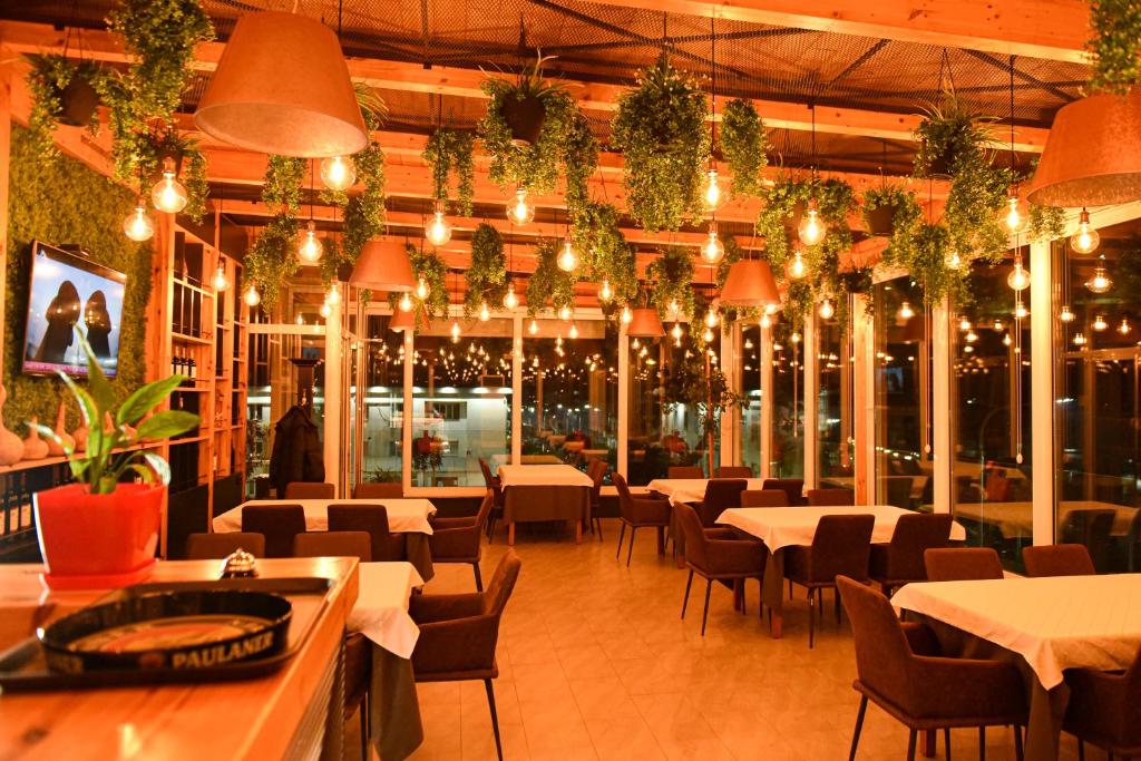 Restaurace v ubytování Hotel Tomorri