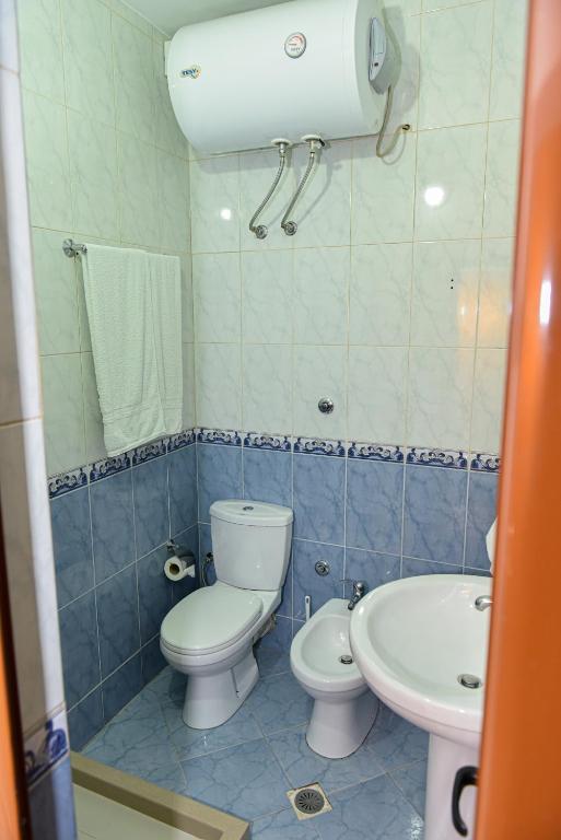 Koupelna v ubytování Hotel Tomorri