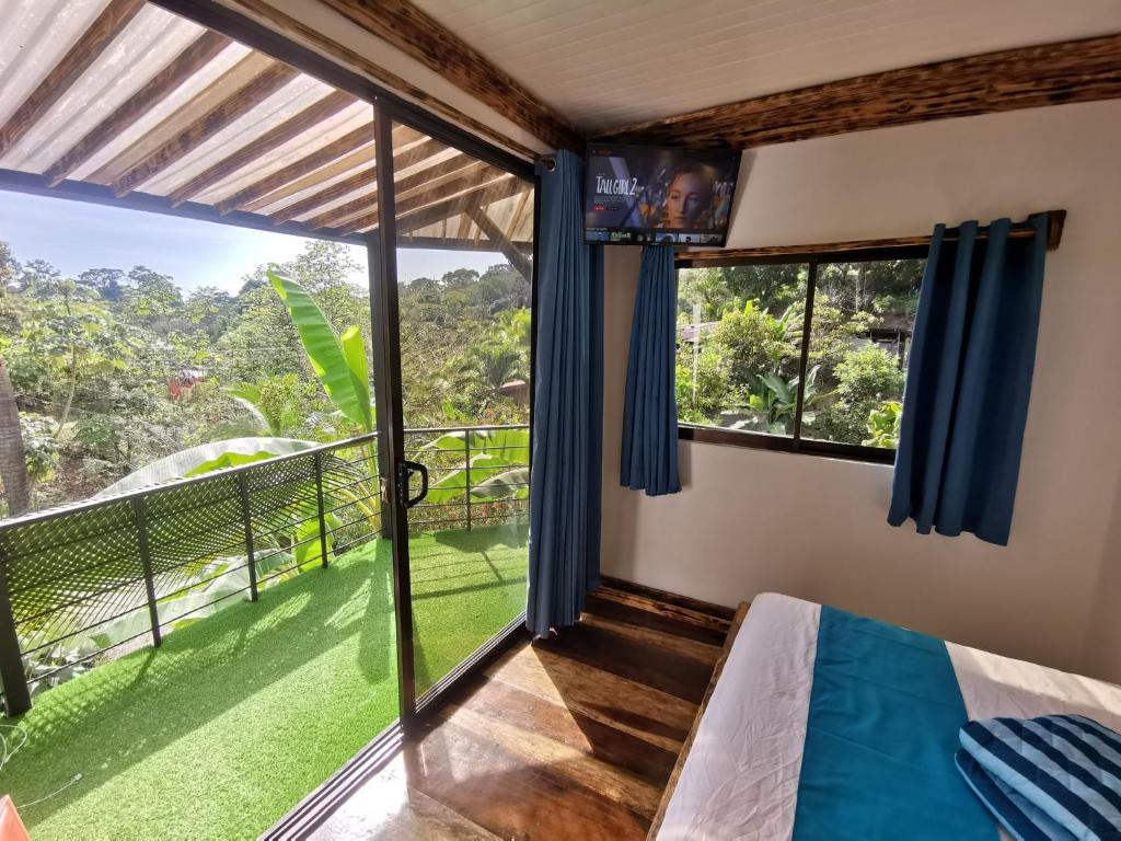Balkón nebo terasa v ubytování Glamping Tomaselli