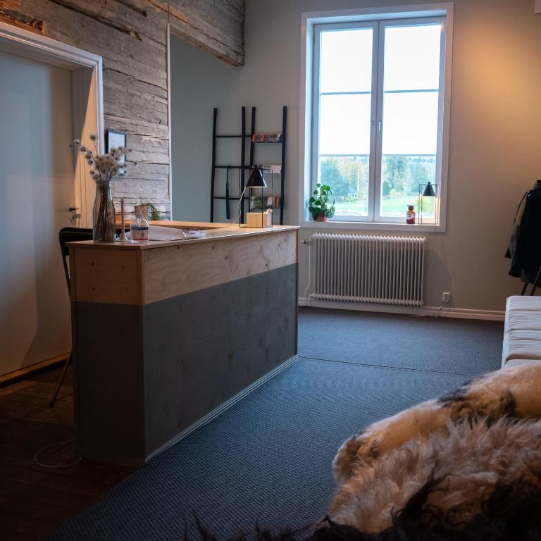 Kuchyň nebo kuchyňský kout v ubytování Stilleben Hotell