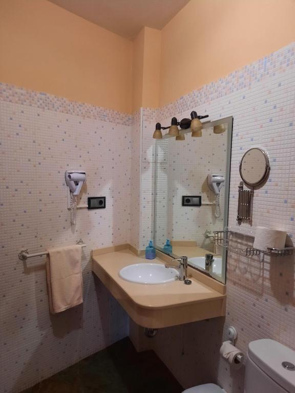 Koupelna v ubytování Casa Rural Monfragüe
