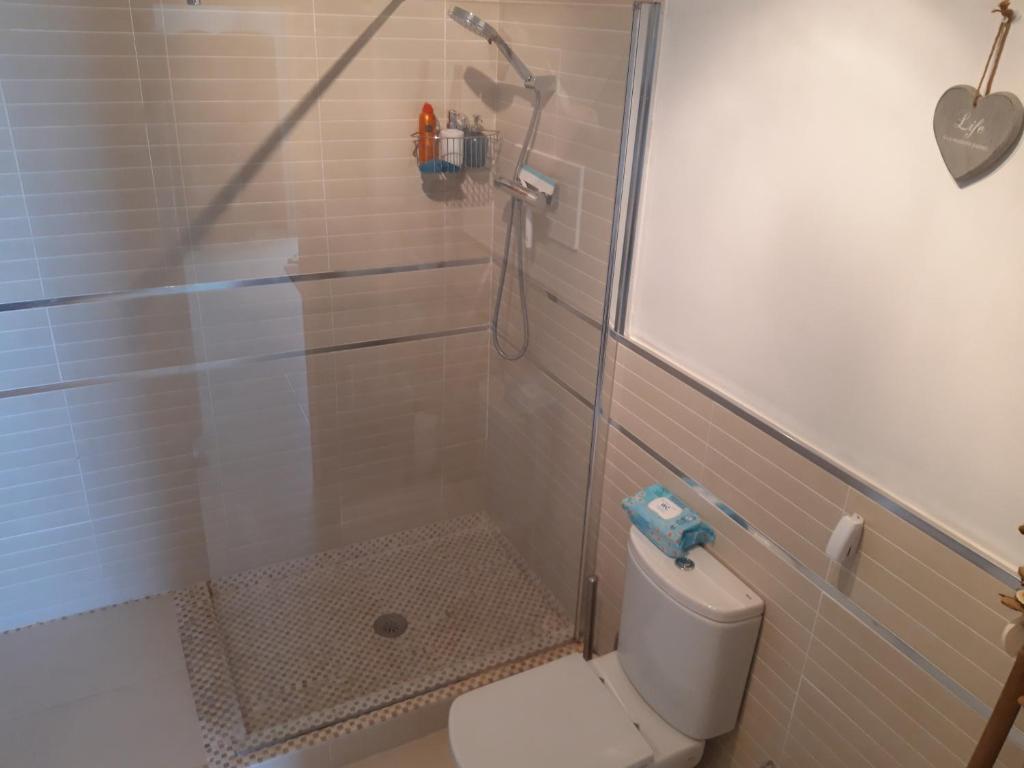 Koupelna v ubytování B&B Villa Deseada