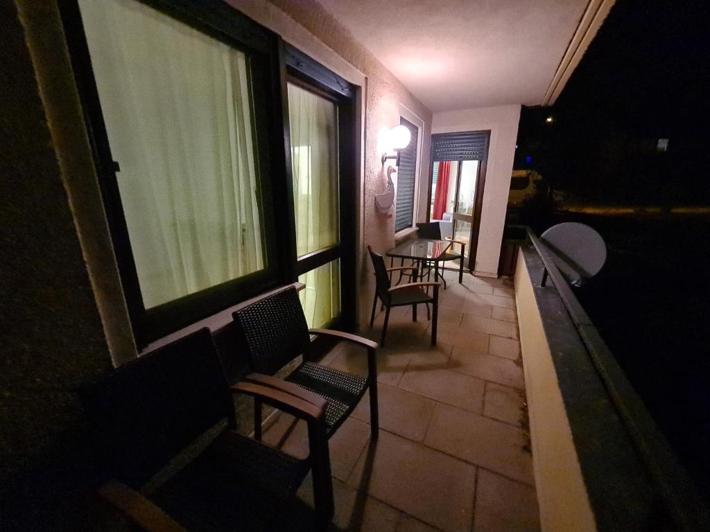 Posezení v ubytování Piratenbucht am Brombachsee