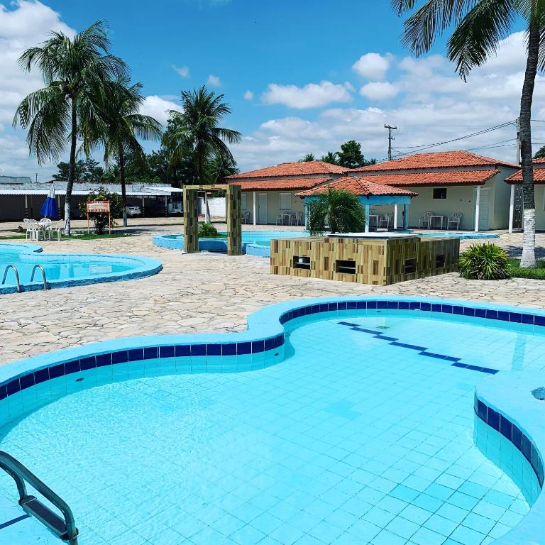 Bazén v ubytování CALDAS PALACE HOTEL JORRO nebo v jeho okolí