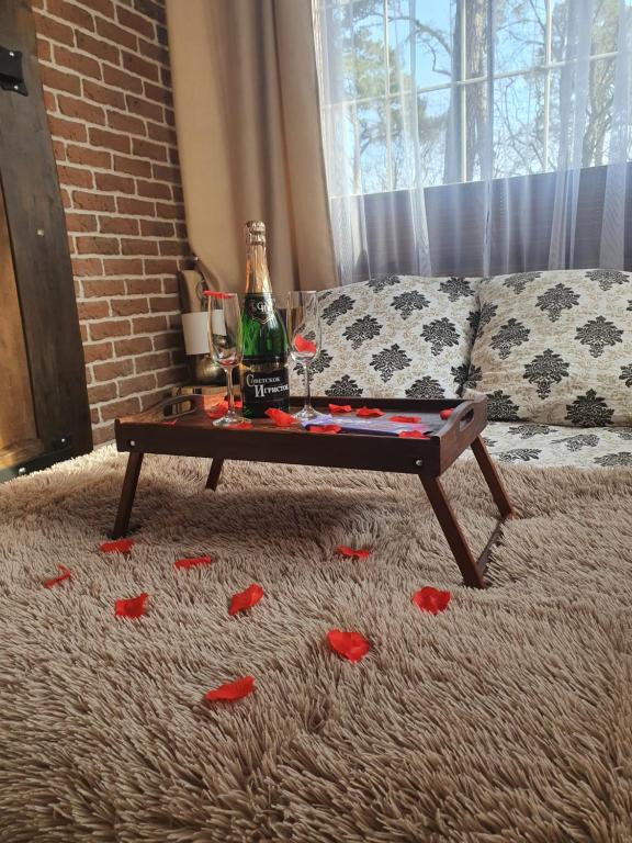 Posezení v ubytování Pokój SERCE KRYNICY