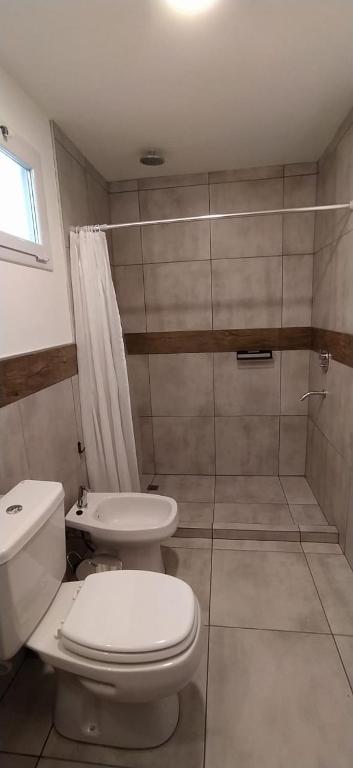 Koupelna v ubytování Cabañas Agua Clara