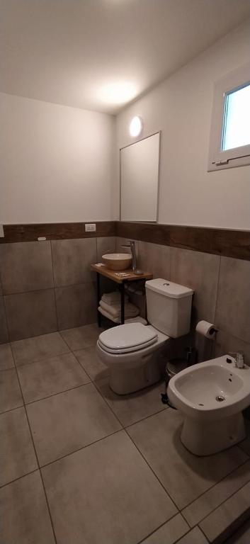 Koupelna v ubytování Cabañas Agua Clara