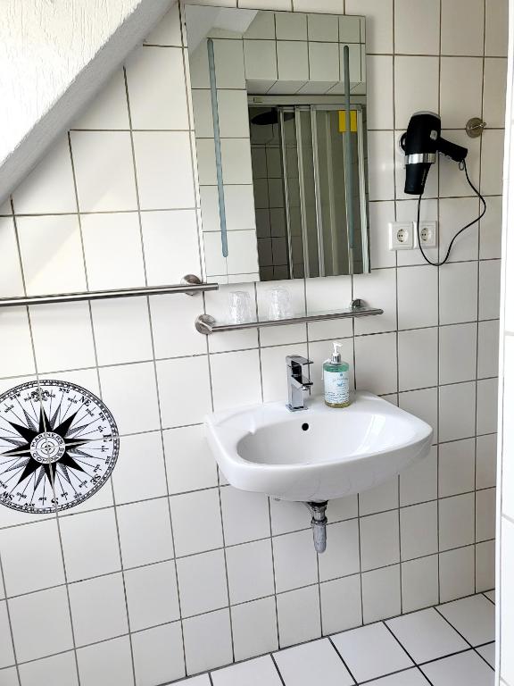 Koupelna v ubytování Heimathafen Ückeritz