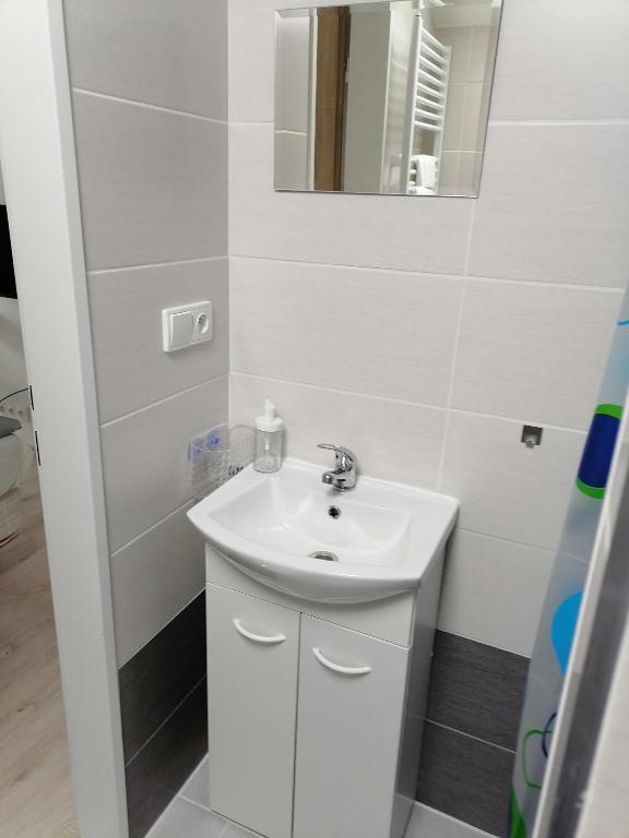 Koupelna v ubytování Apartmány Amália