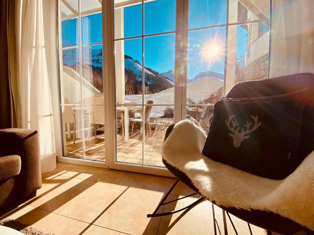 Posezení v ubytování Sonn-Alm Chalet-Apartments