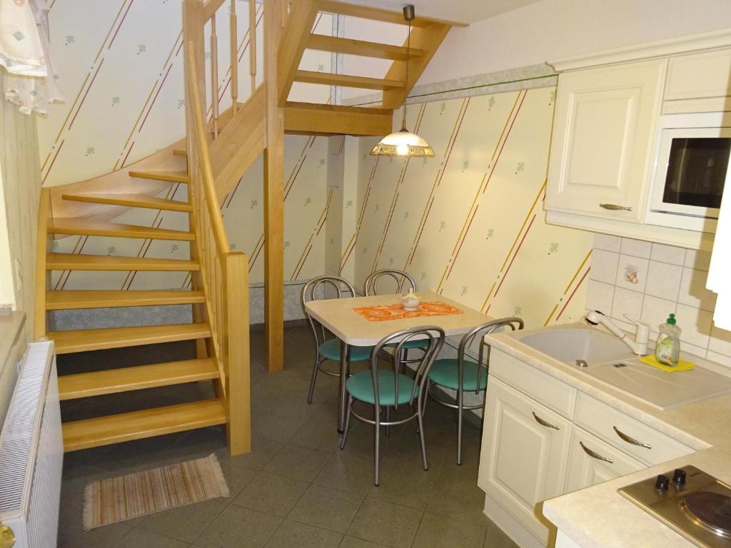 Kuchyň nebo kuchyňský kout v ubytování Pension Sigwarth