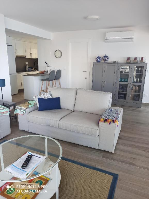 A seating area at Happy stay
