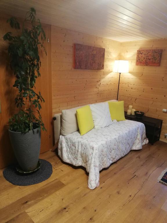 Postel nebo postele na pokoji v ubytování Gemütliche Wohnung in Einfamilienhaus