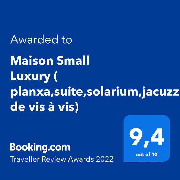 a screenshot of a cell phone with the text wanted to malcolm small luxury at Maison Small Luxury ( planxa,suite,solarium,jacuzzi,pas de vis à vis) in Argelès-sur-Mer