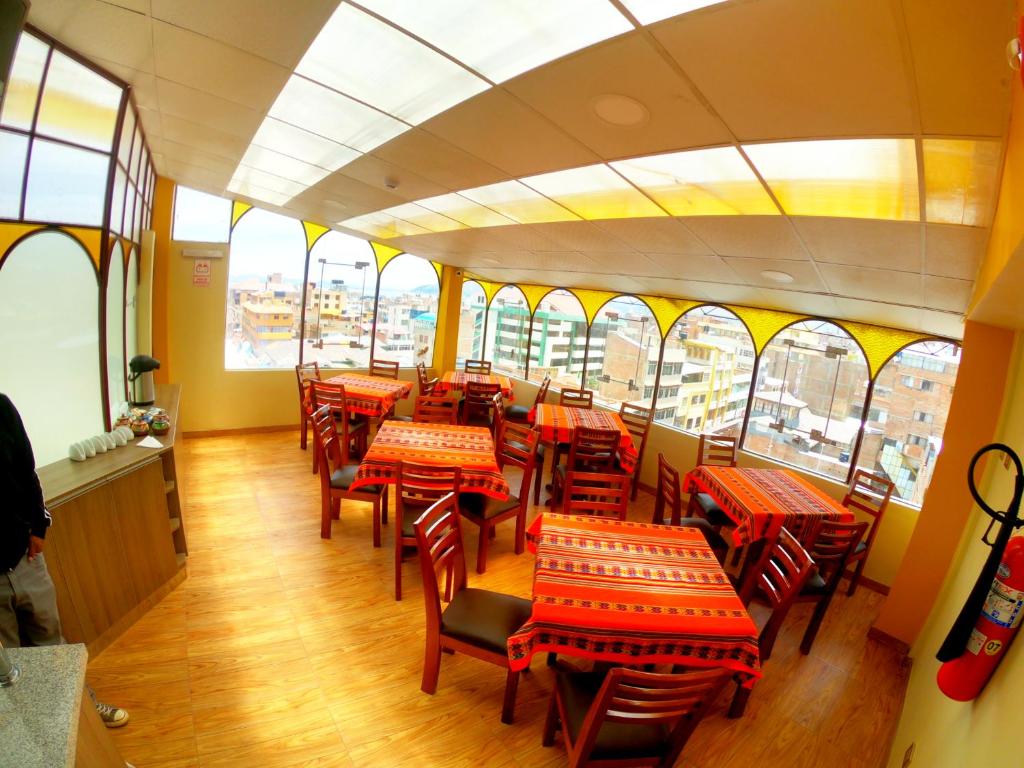 Posezení v ubytování Pukantu Hostal